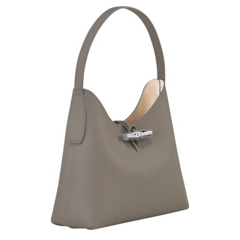 Turtledove Longchamp Roseau M Hobo Bag | SN-LCMP47995