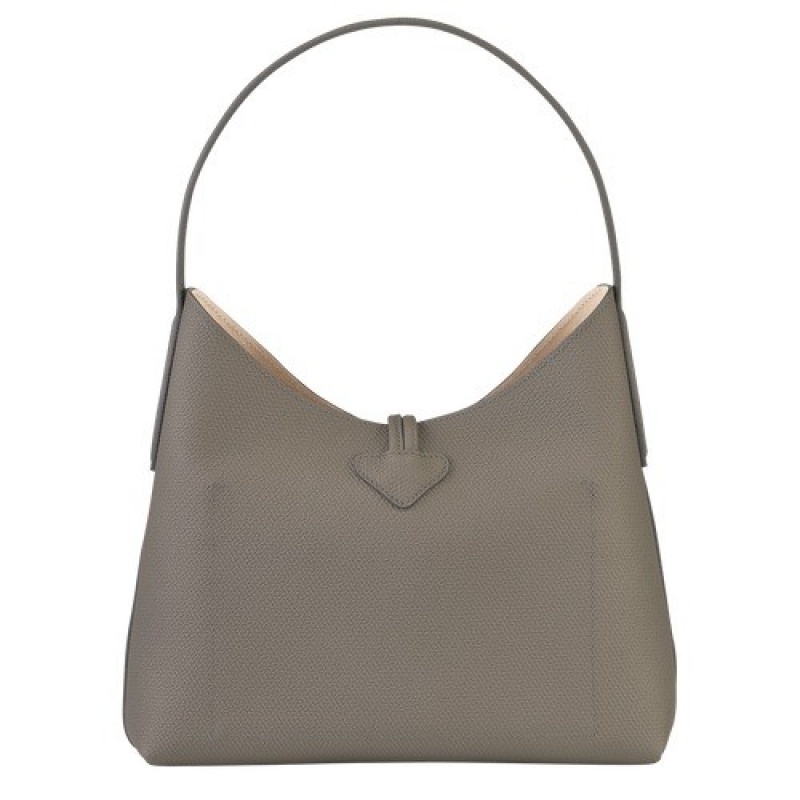 Turtledove Longchamp Roseau M Hobo Bag | SN-LCMP47995