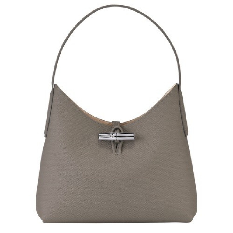 Turtledove Longchamp Roseau M Hobo Bag | SN-LCMP47995