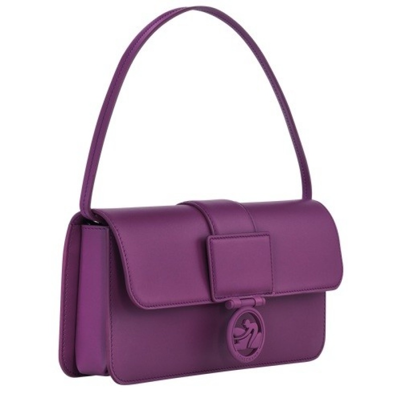 Violet Longchamp Box-trot M Hobo Bag | SN-LCMP48053