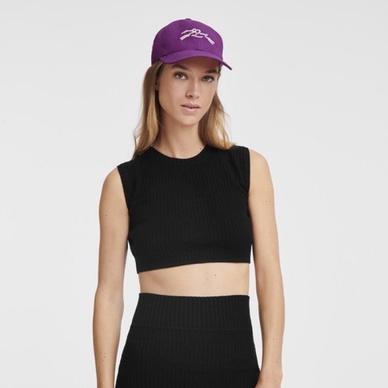 Violet Longchamp Cap | SN-LCMP48855