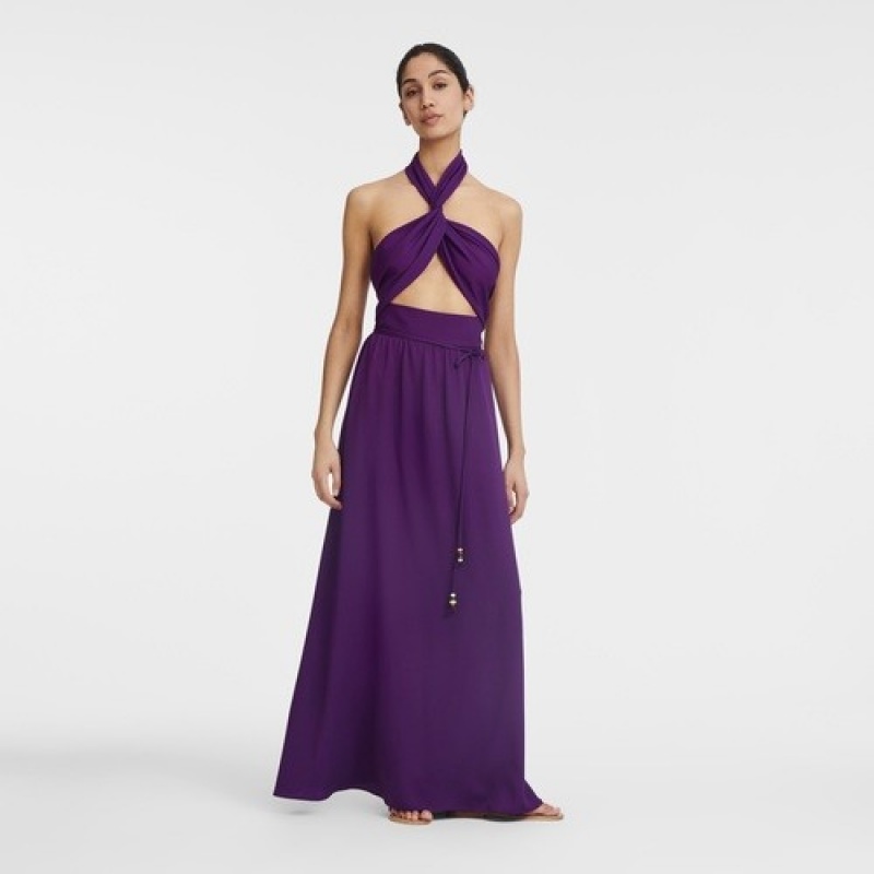 Violet Longchamp Long Dress | SN-LCMP48661