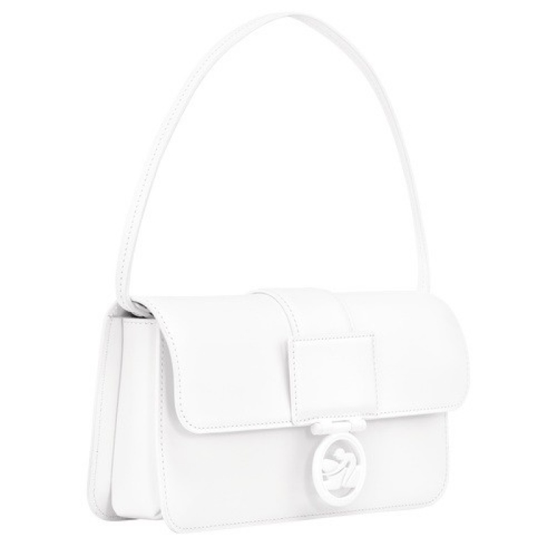 White Longchamp Box-trot M Hobo Bag | SN-LCMP48054