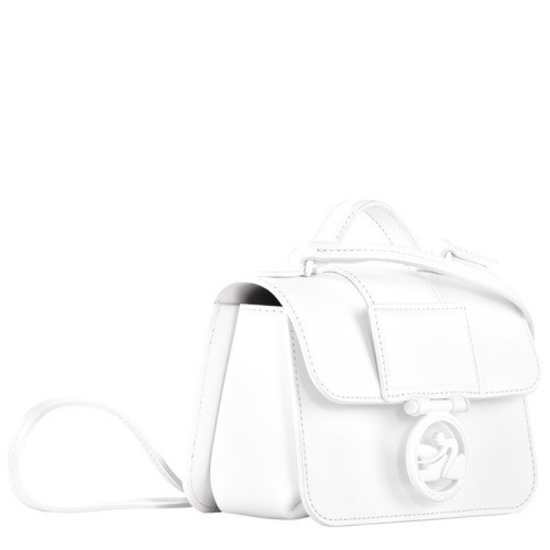 White Longchamp Box-trot Xs Crossbody Bag | SN-LCMP47914