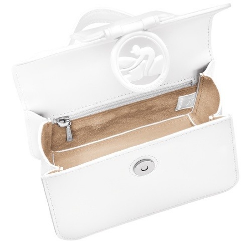 White Longchamp Box-trot Xs Crossbody Bag | SN-LCMP47914