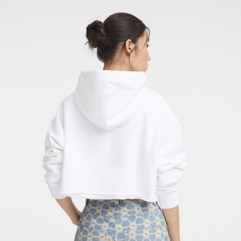 White Longchamp Hoodie | SN-LCMP48725