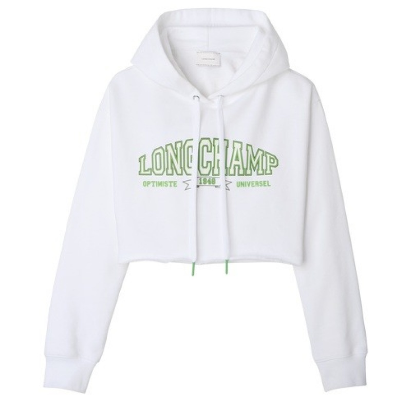 White Longchamp Hoodie | SN-LCMP48725