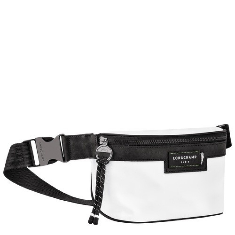 White Longchamp Le Pliage Energy M Belt Bag | SN-LCMP49161