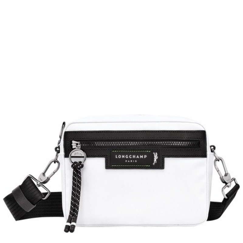 White Longchamp Le Pliage Energy S Camera Bag | SN-LCMP49068