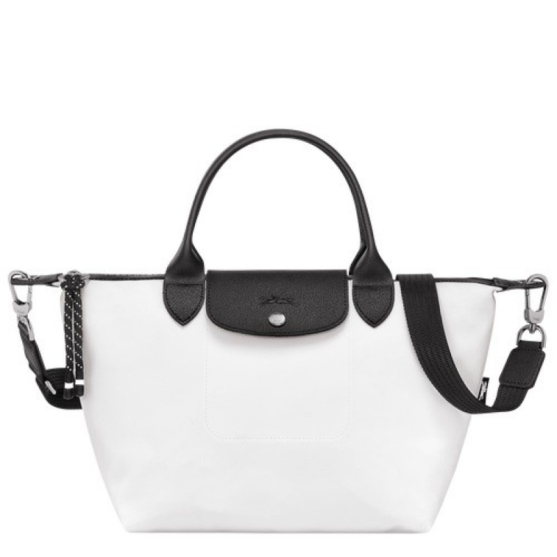 White Longchamp Le Pliage Energy S Handbag | SN-LCMP47799