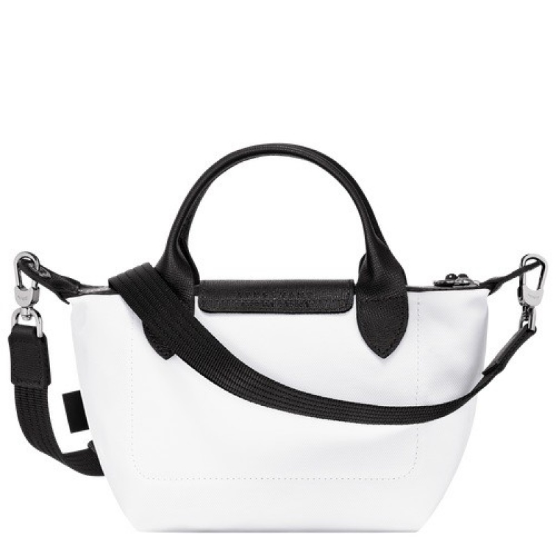 White Longchamp Le Pliage Energy Xs Handbag | SN-LCMP47803